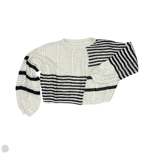Sweater By Clothes Mentor In Black & White, Size: Xl