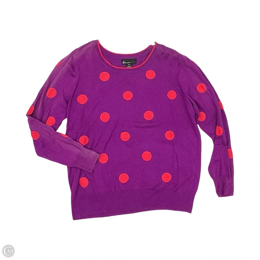 Sweater By Lane Bryant In Orange & Purple, Size: 1x