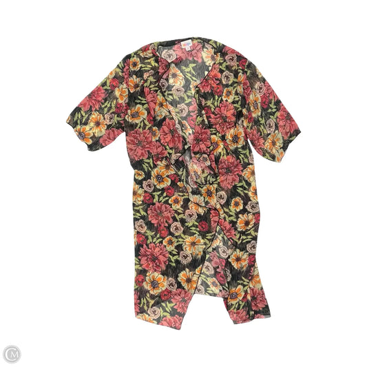 Kimono By Lularoe In Floral Print, Size: M