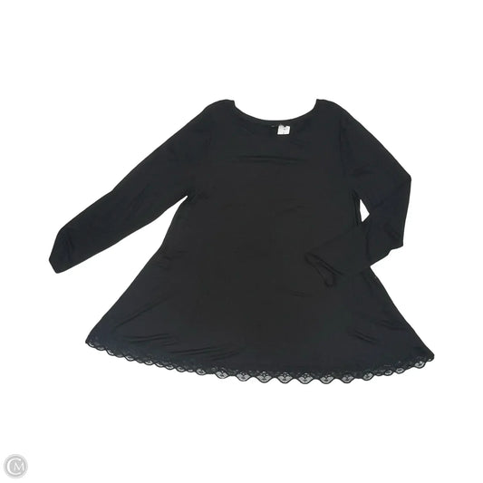 Tunic Long Sleeve By Lane Bryant In Black, Size: Xl