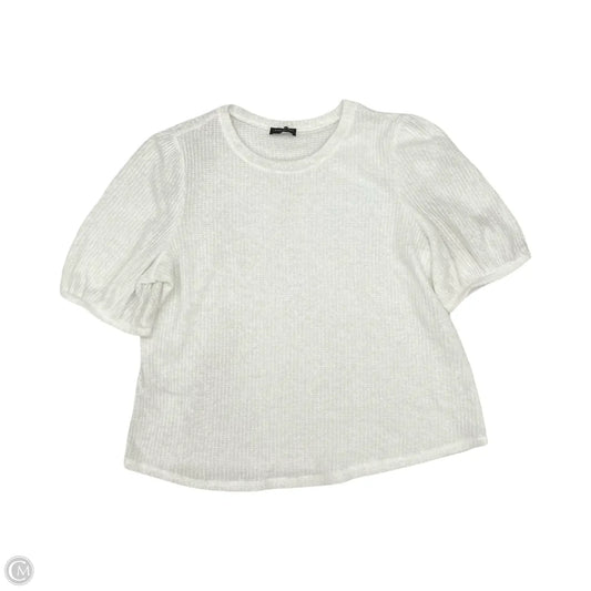 Sweater Short Sleeve By Lane Bryant In White, Size: 1x