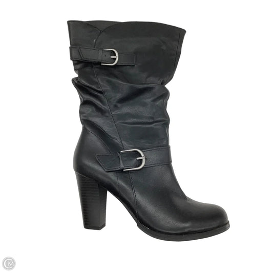 Boots Ankle Heels By Style And Company In Black, Size: 7.5