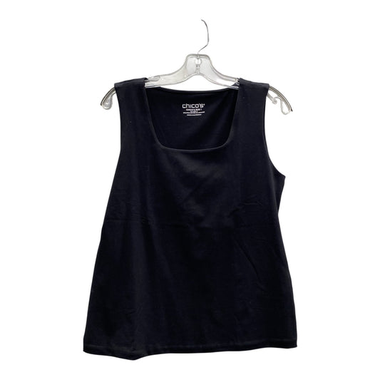 Top Sleeveless Basic By Chicos In Black, Size:M