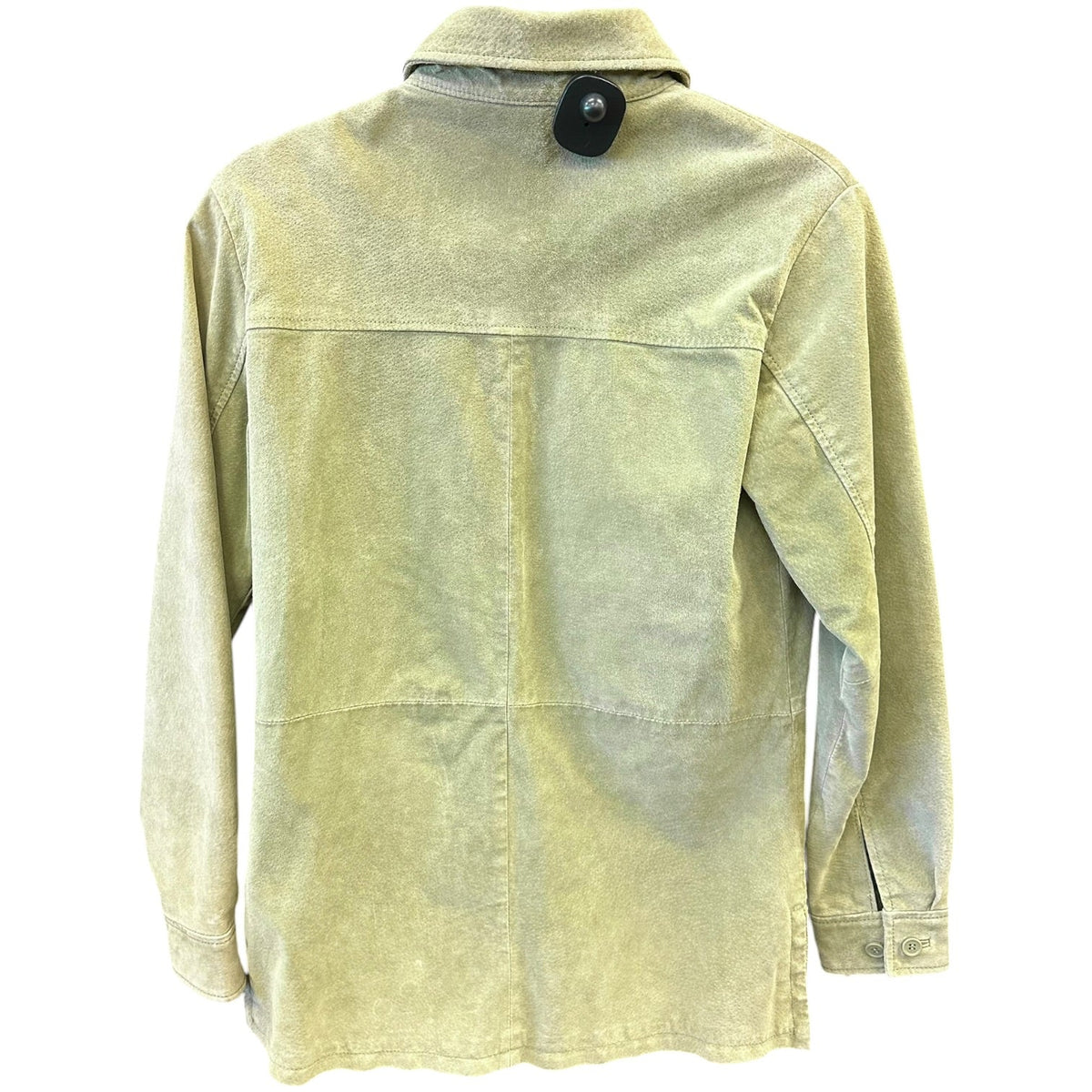 Jacket Leather By Clothes Mentor In Green, Size:Xs