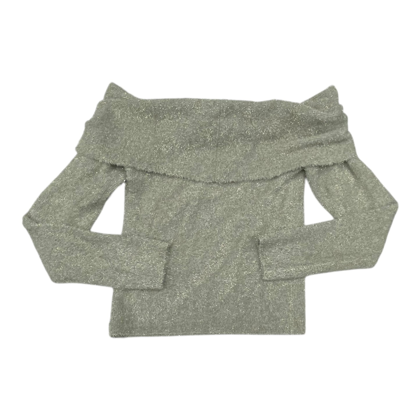 Sweater By Loft In Gold & Grey, Size:M