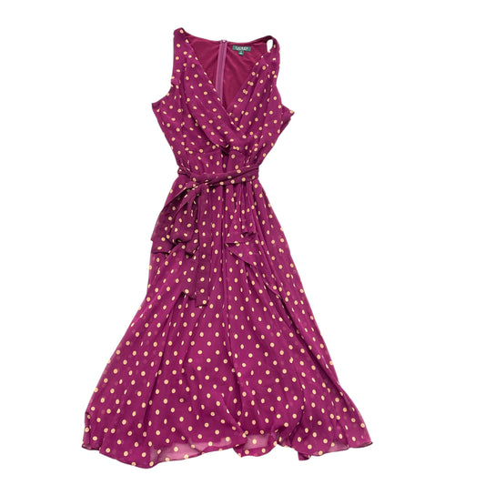 Dress Casual Maxi By Lauren By Ralph Lauren In Purple, Size:16