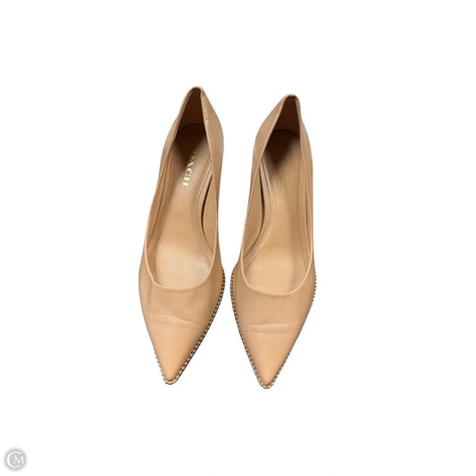 Shoes Designer By Coach In Tan, Size: 9.5