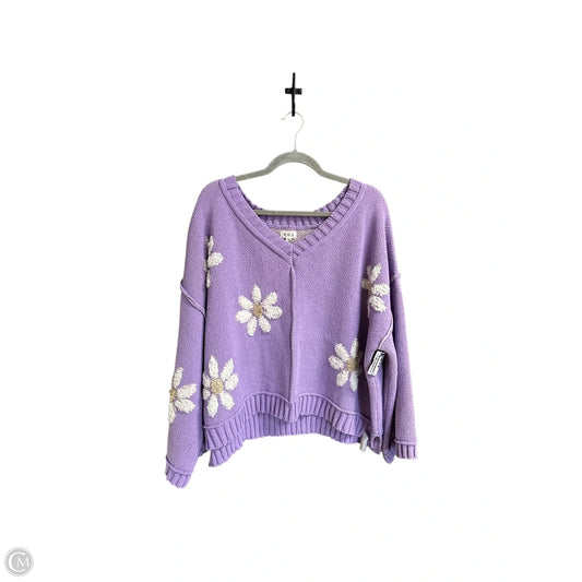 Sweater By Pol In Purple, Size: M