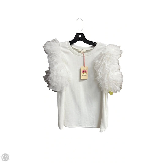 Top Short Sleeve By Entro In White, Size: S