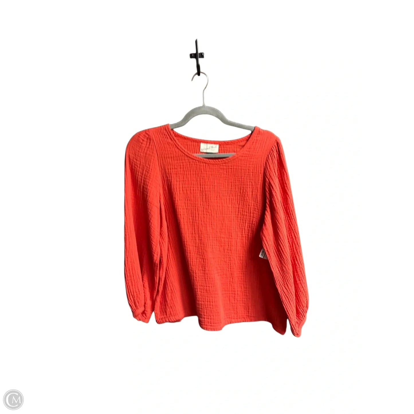 Top Long Sleeve By Universal Thread In Orange, Size: S