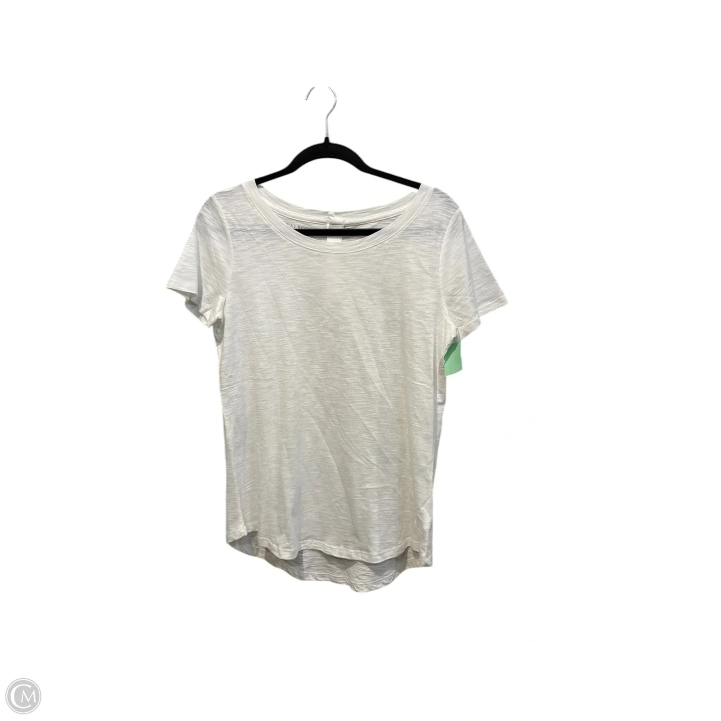 Top Short Sleeve Basic By Talbots In White, Size: S