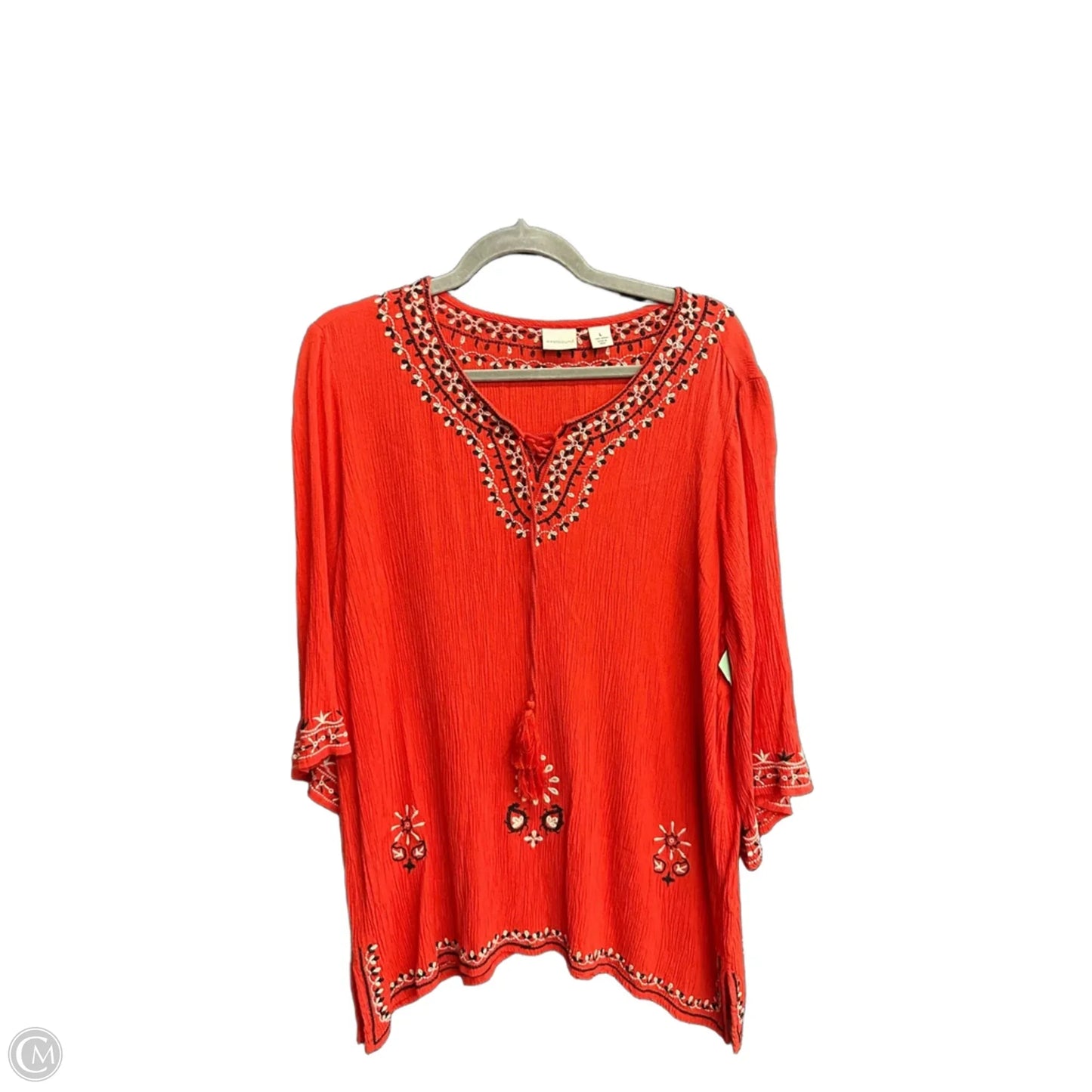Top Short Sleeve By West Bound In Red, Size: L