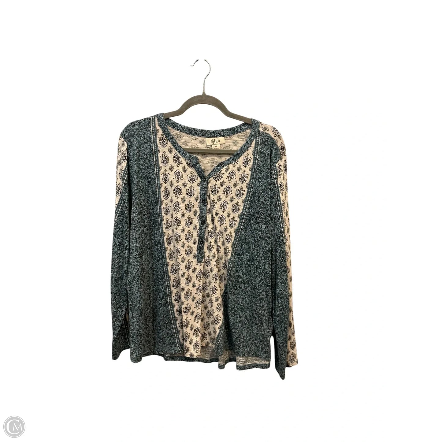 Top Long Sleeve By Style And Co Collection Women In Floral Print, Size: Xl