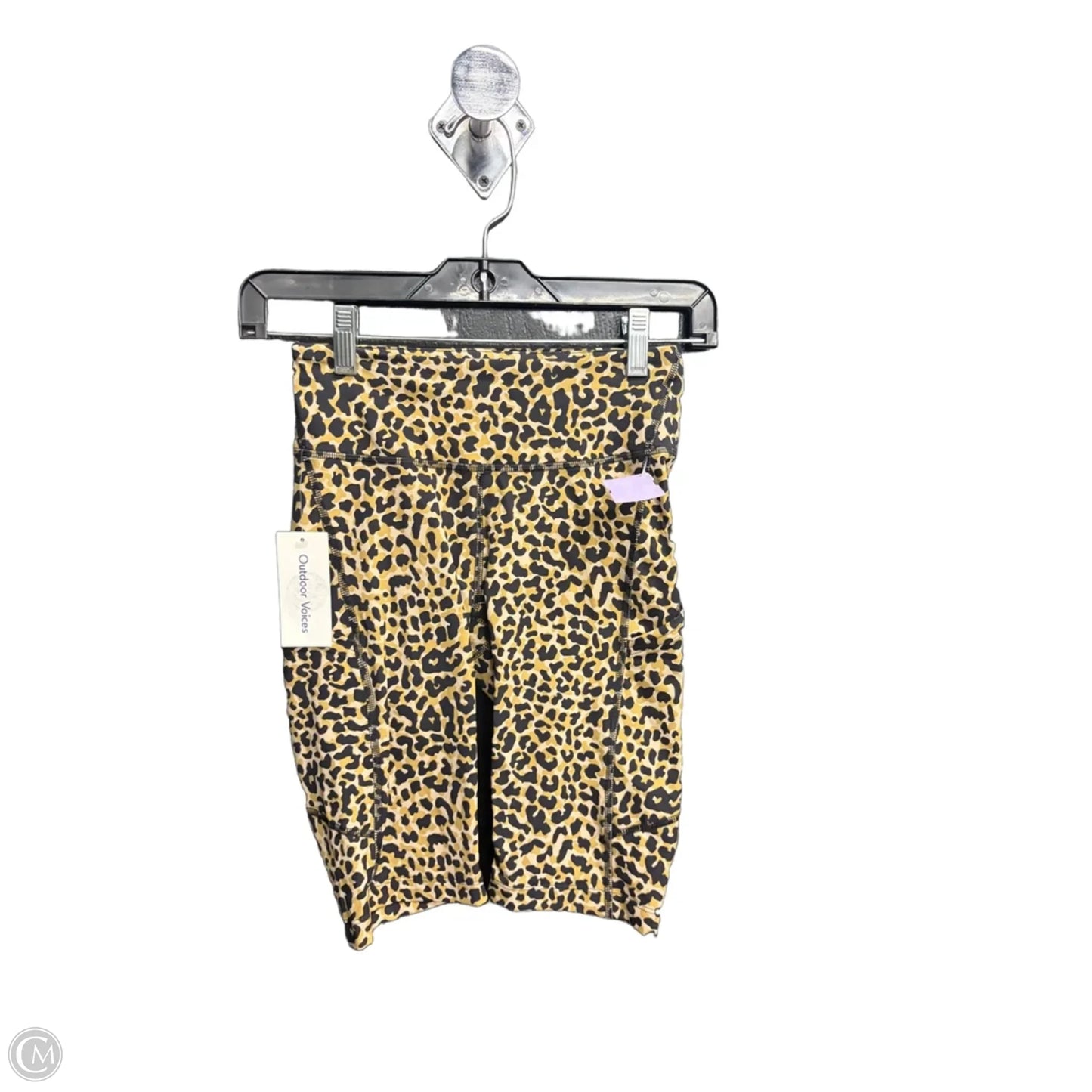Athletic Shorts By Outdoor Voices In Leopard Print, Size: Xs