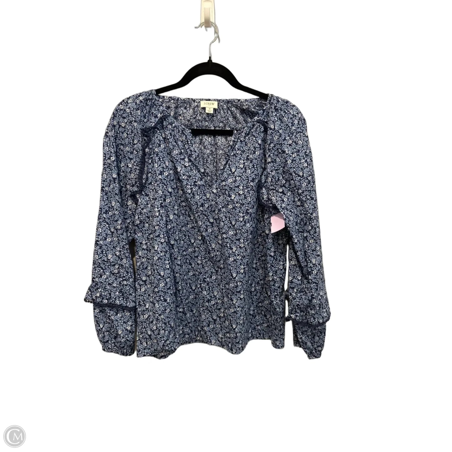 Top Long Sleeve By J. Crew In Floral Print, Size: S