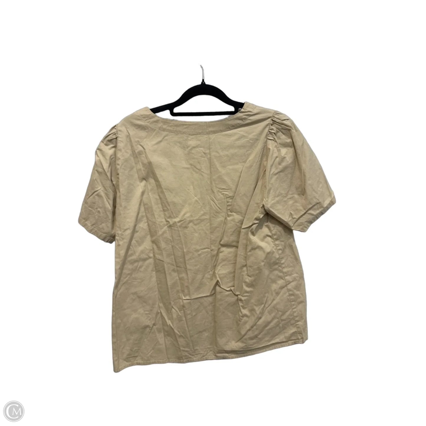 Top Short Sleeve By J. Crew In Beige, Size: S