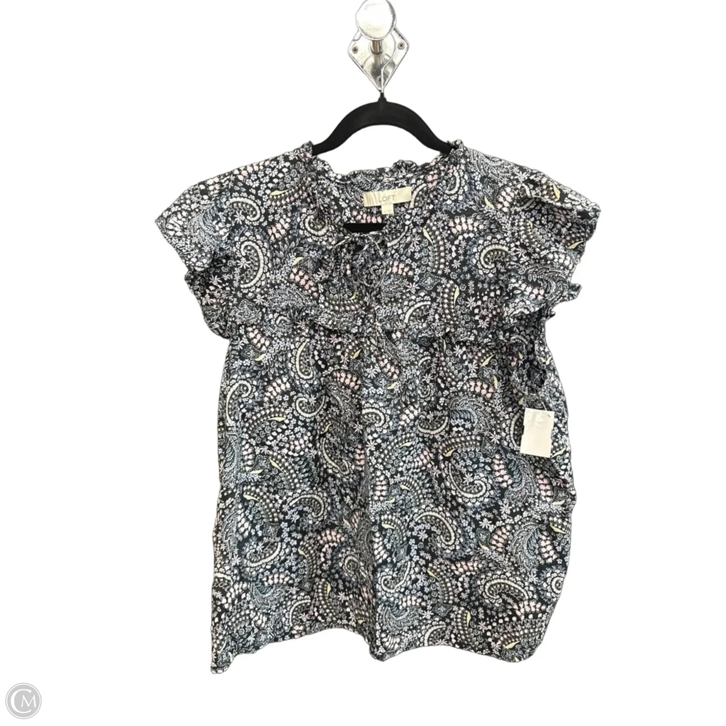 Top Sleeveless By Loft In Paisley Print, Size: Xl