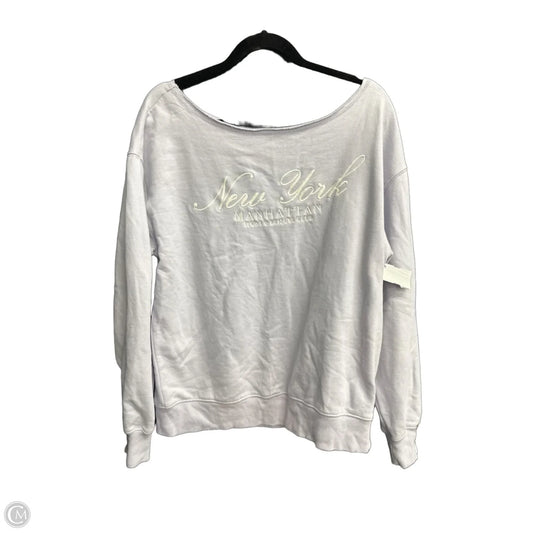 Sweatshirt Crewneck By Aeropostale In Purple, Size: S