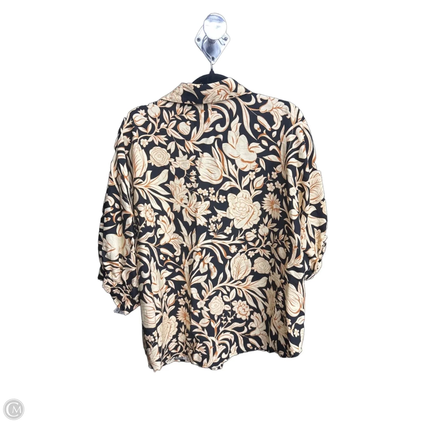 Blouse Short Sleeve By Bibi In Floral Print, Size: M