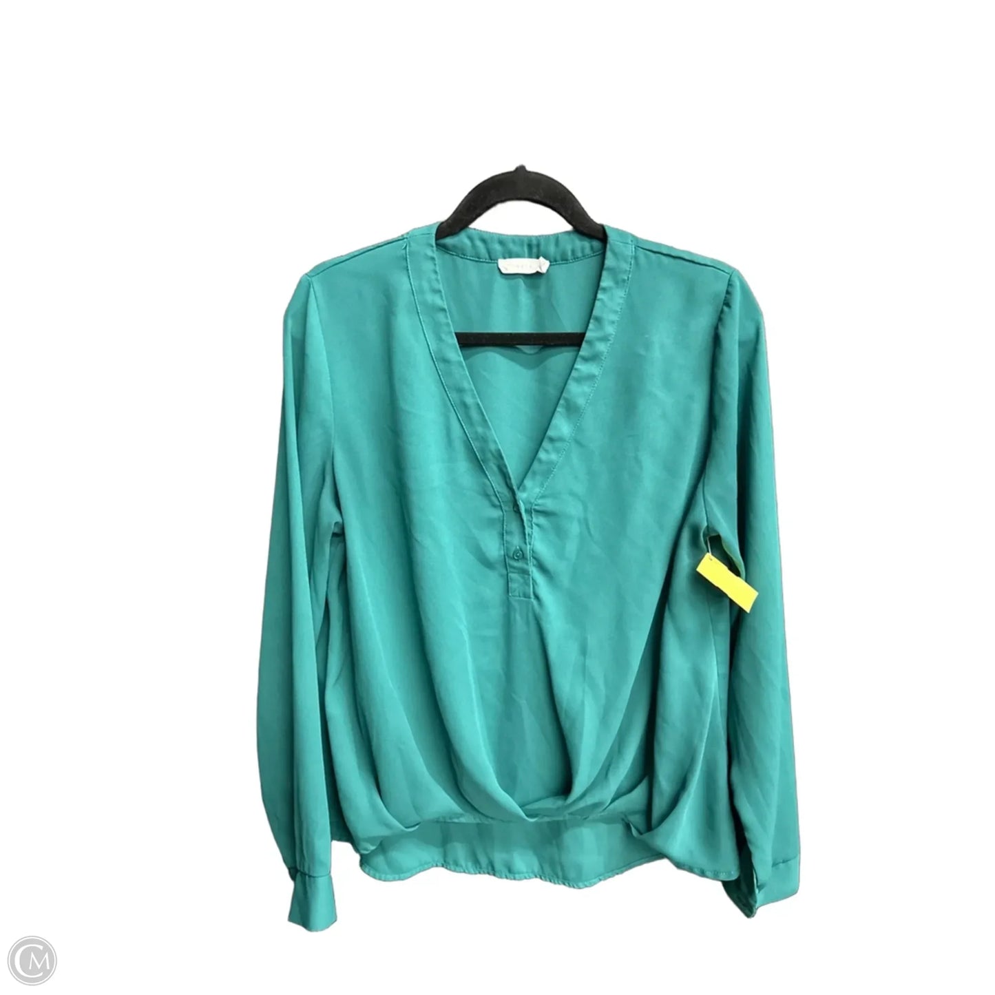 Top Long Sleeve By Lush In Green, Size: L