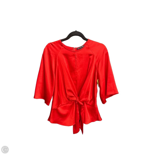 Top 3/4 Sleeve By Zac And Rachel In Red, Size: S