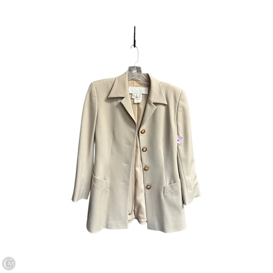 Jacket Designer By Escada In Beige, Size: S