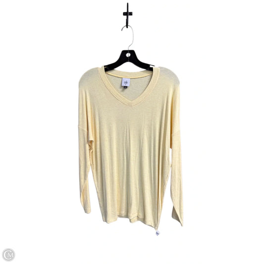 Top Long Sleeve By Cabi In Yellow, Size: Xs