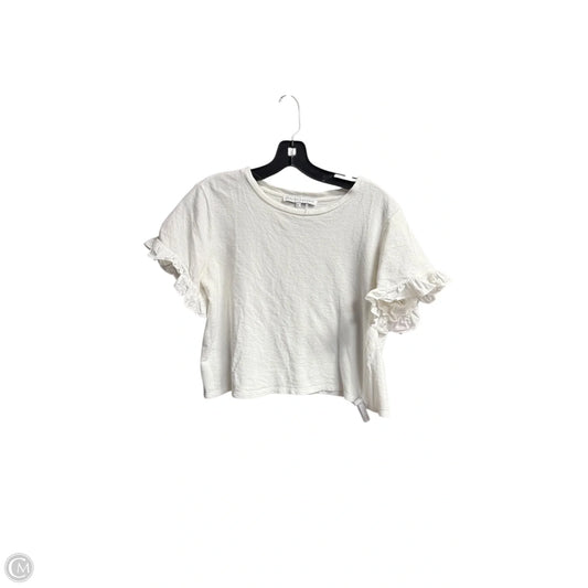 Top Short Sleeve By English Factory In White, Size: S