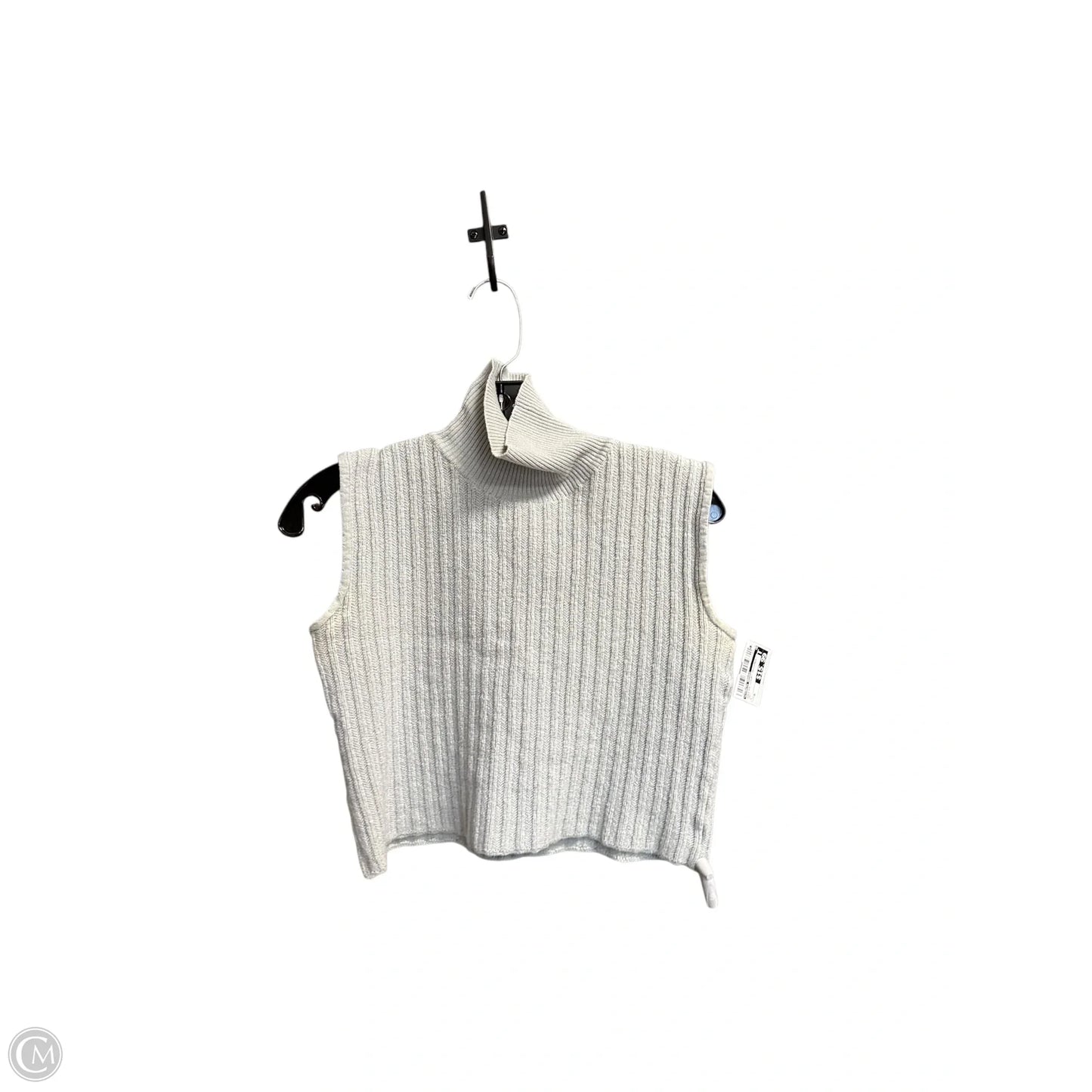 Sweater Luxury Designer By Giorgio Armani In Grey, Size: M