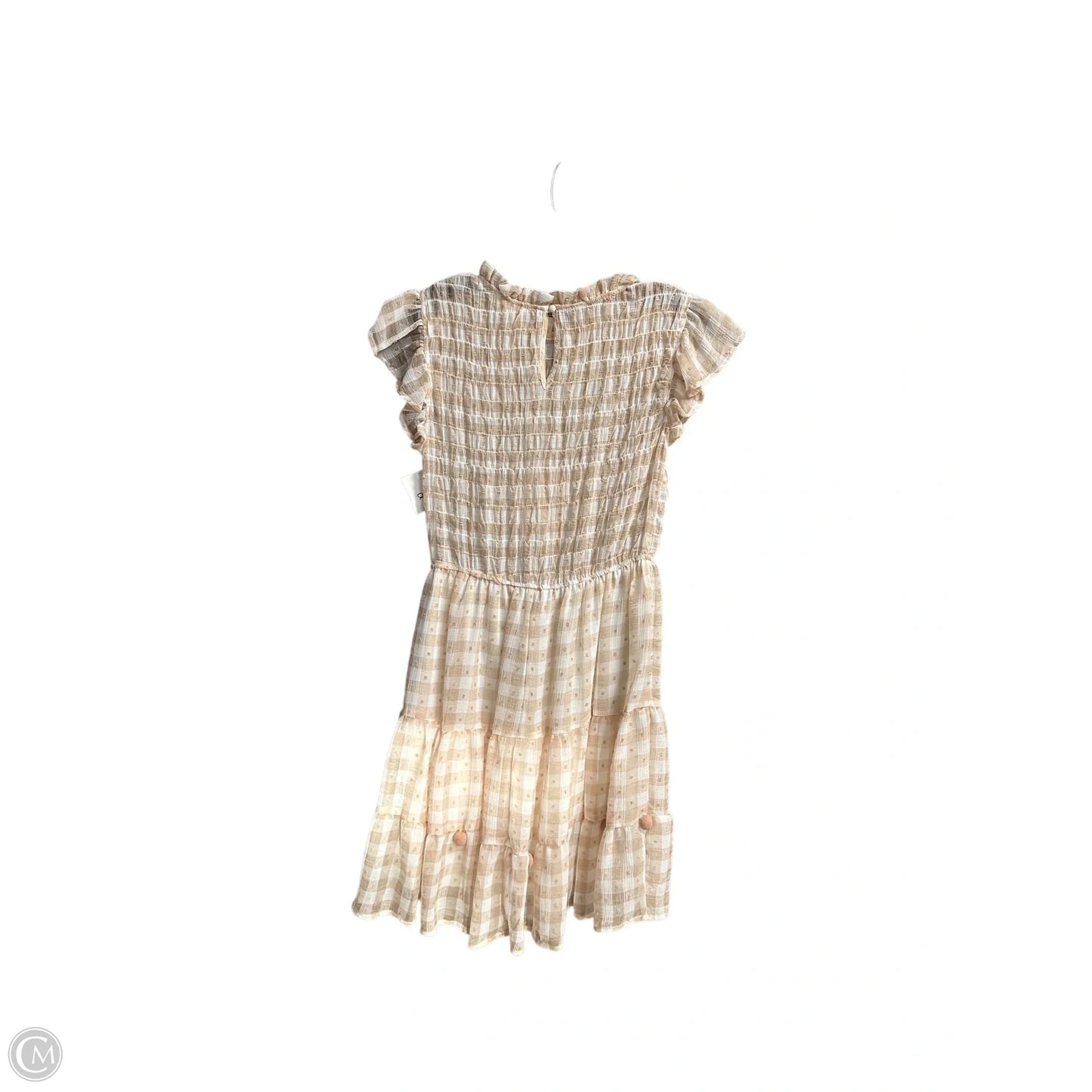 Dress Casual Short By Blu Pepper In Beige, Size: M