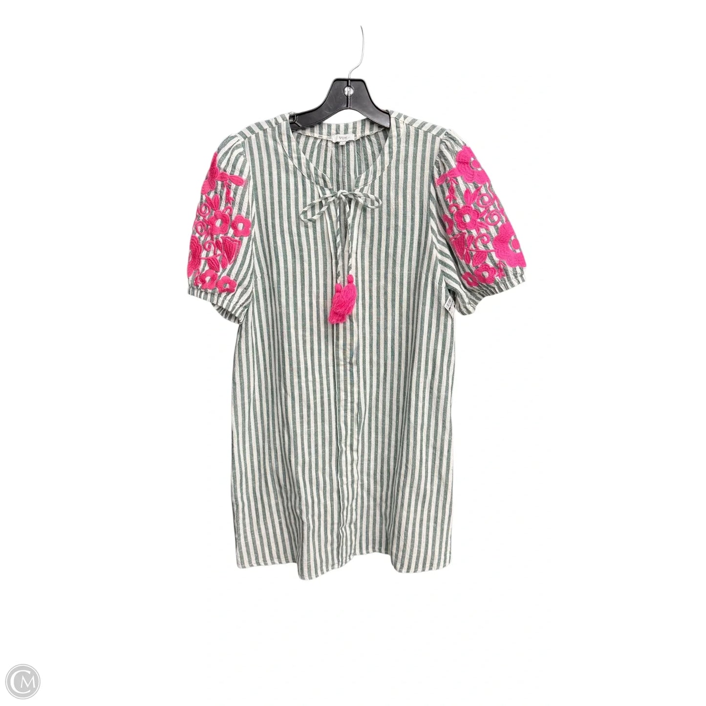Dress Casual Midi By Clothes Mentor In Striped Pattern, Size: L