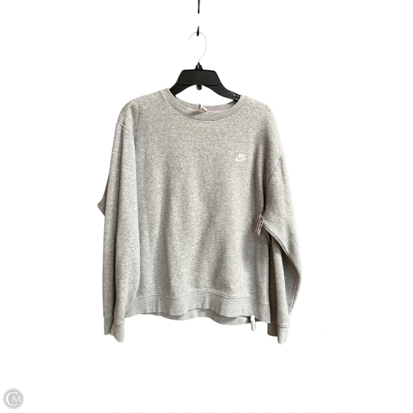 Sweater By Nike In Grey, Size: M