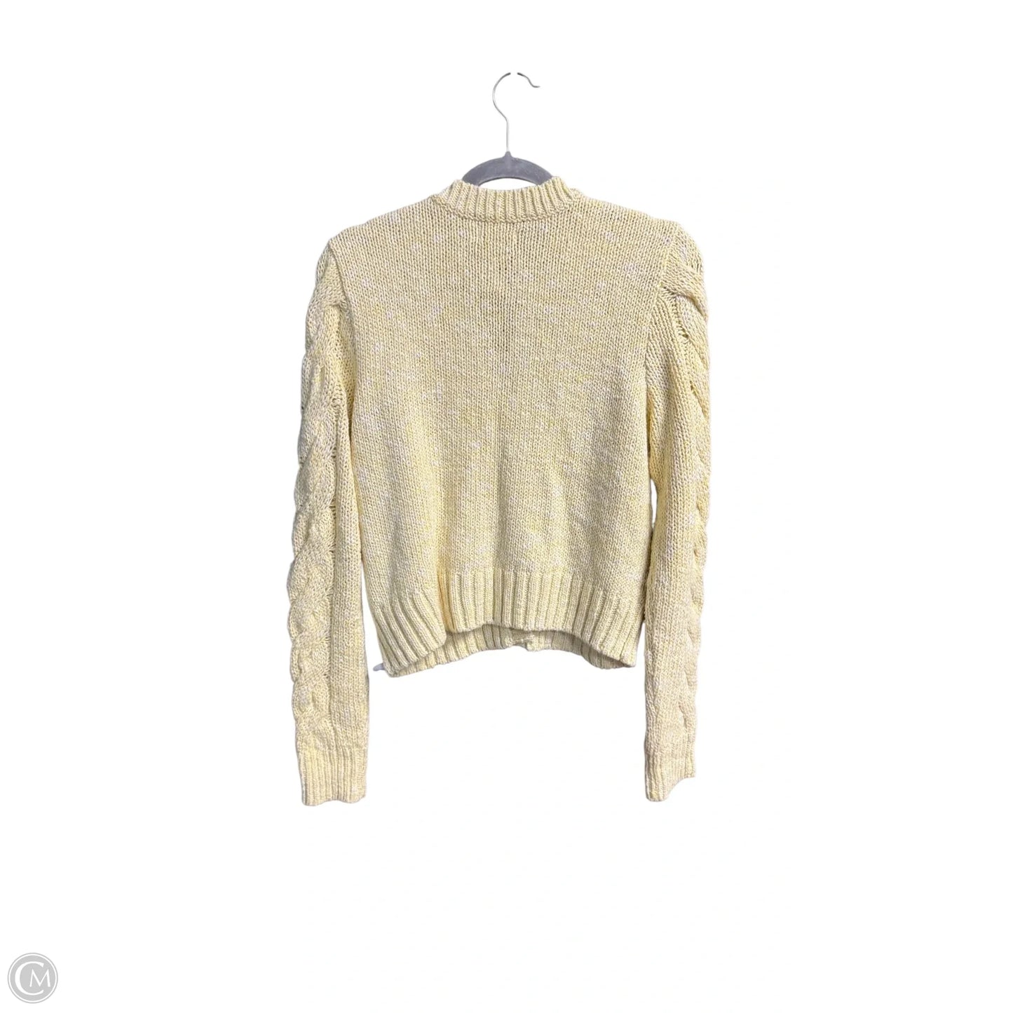 Sweater Cardigan By Clothes Mentor In Yellow, Size: S
