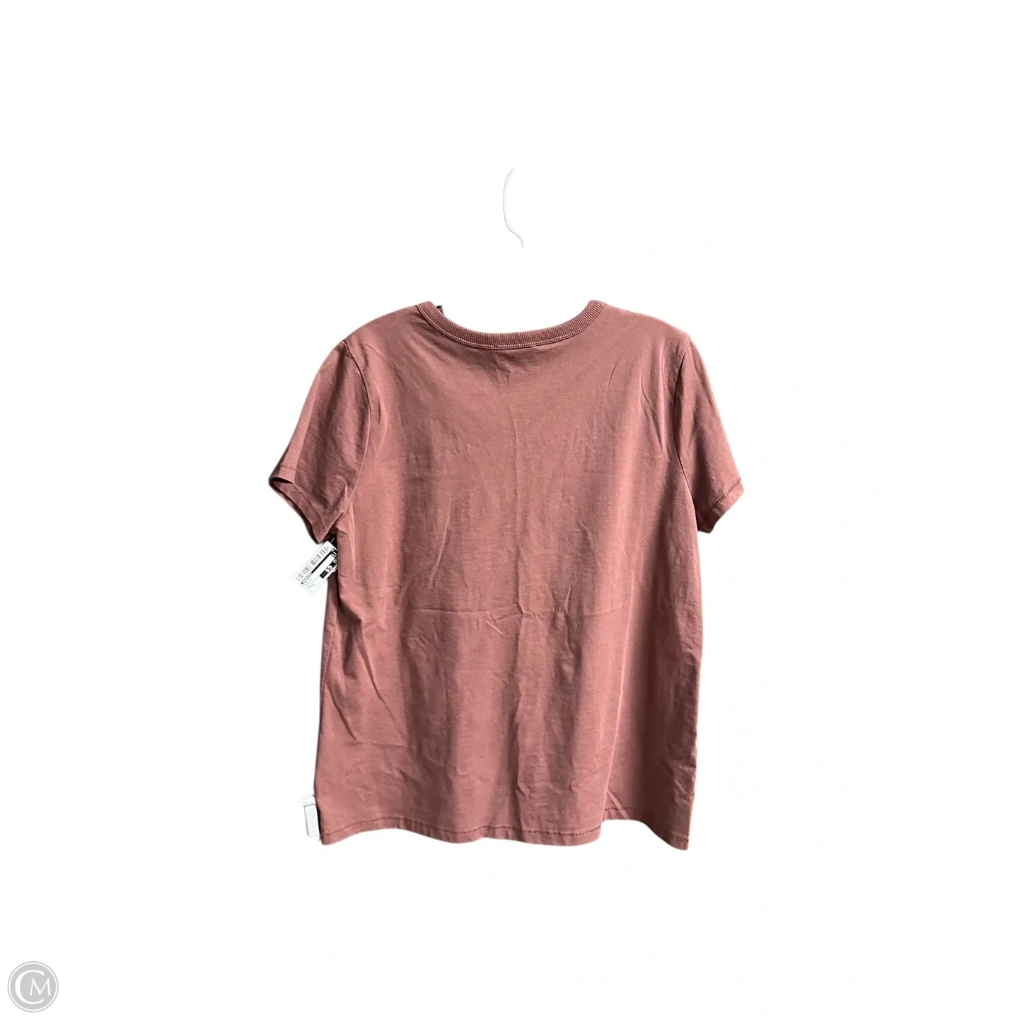 Top Short Sleeve By Maurices In Maroon, Size: L