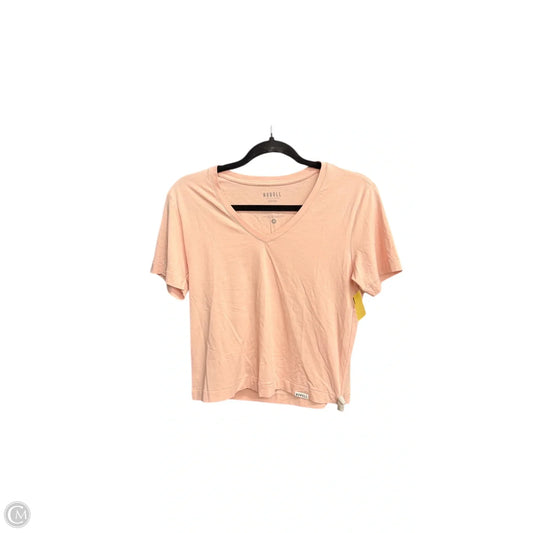 Athletic Top Short Sleeve By Nobull In Pink, Size: Xs