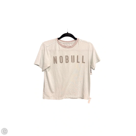 Athletic Top Short Sleeve By Nobull In Blue & Grey, Size: Xs