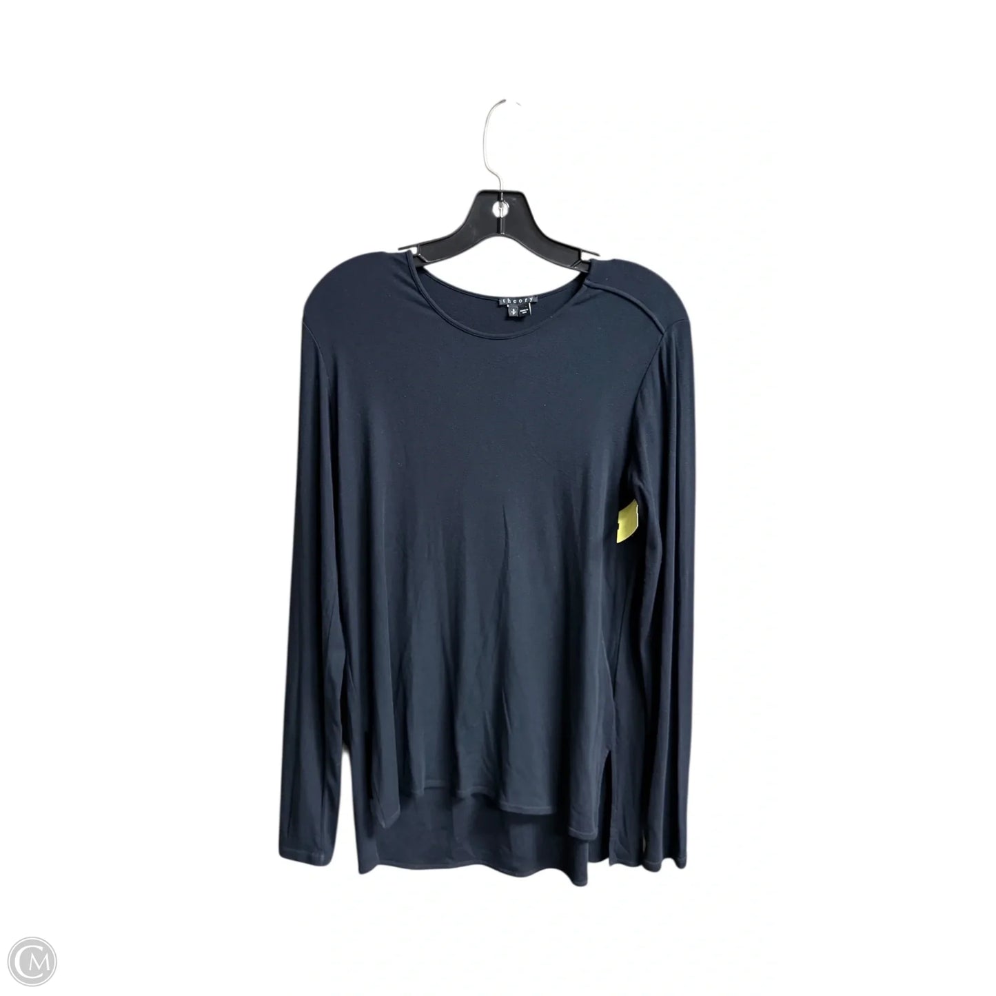 Top Long Sleeve By Theory In Black, Size: S