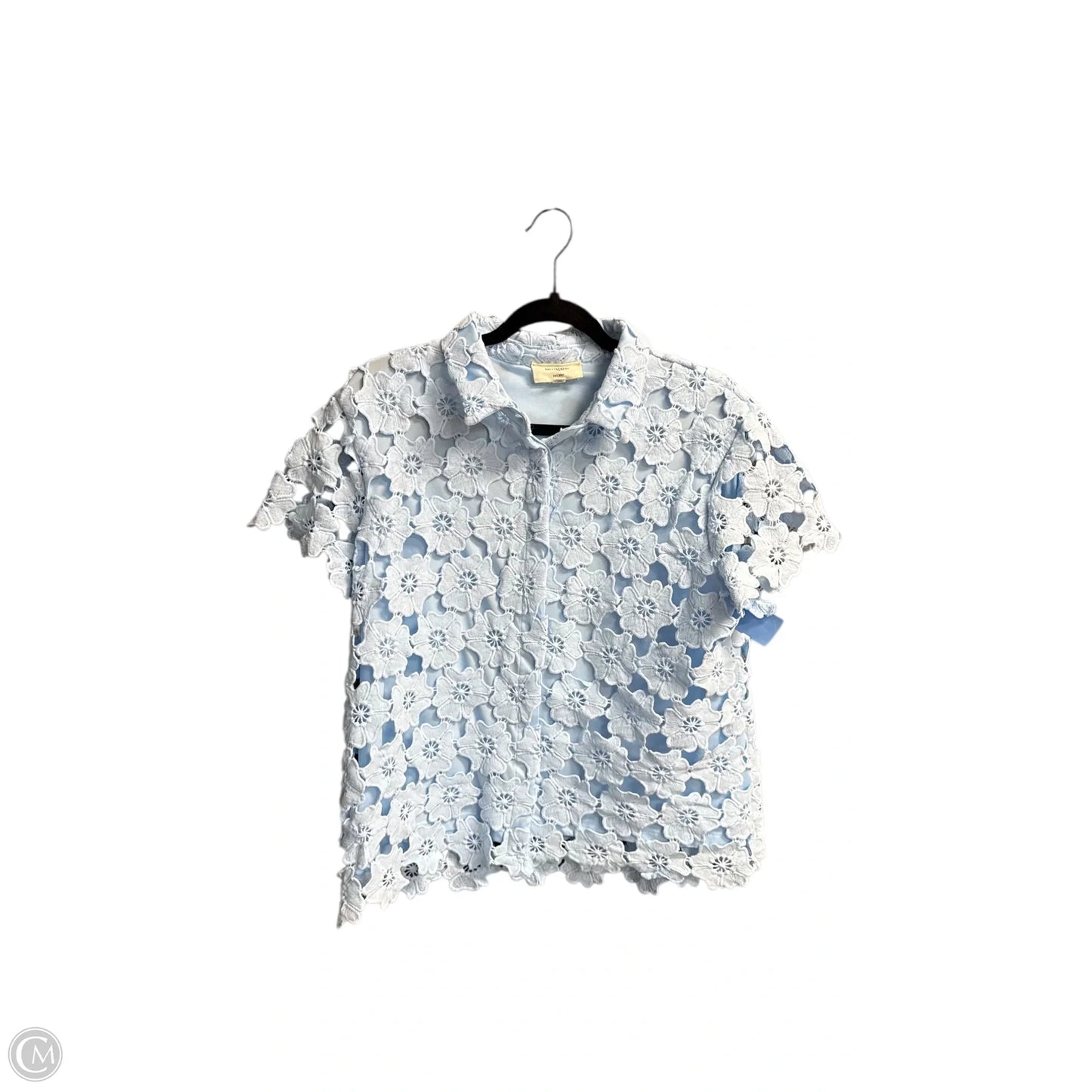 Top Short Sleeve By Umgee In Blue, Size: S