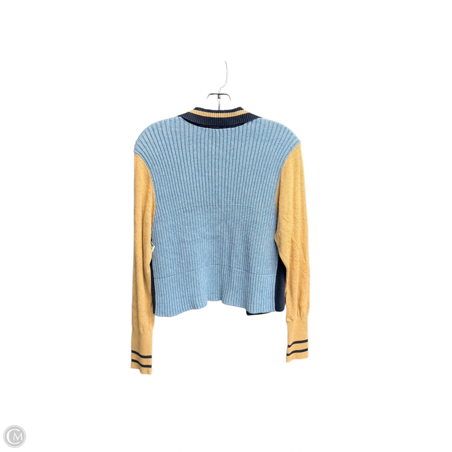 Cardigan By Cabi In Blue & Tan, Size: L