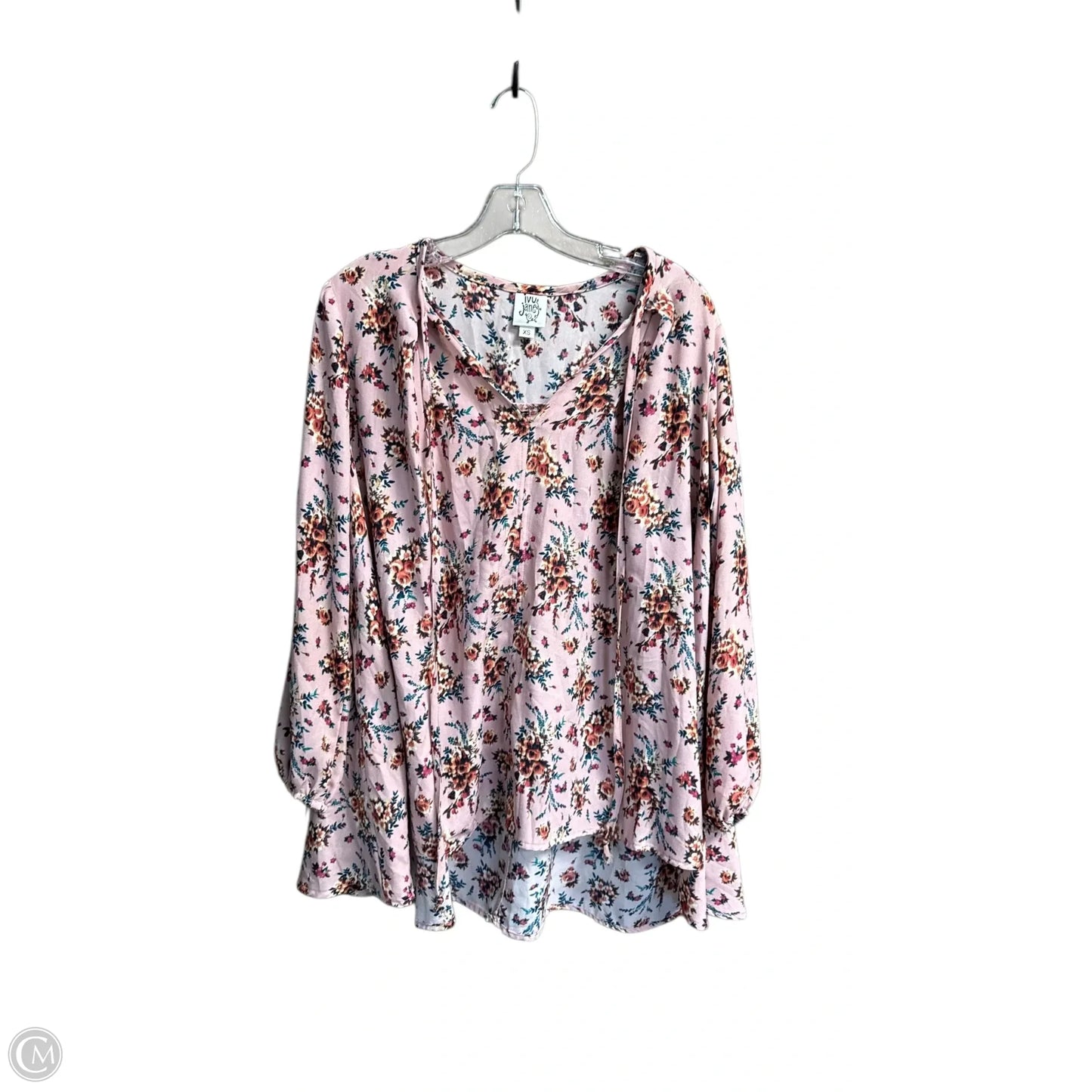 Top 3/4 Sleeve By Ivy Jane In Floral Print, Size: Xs