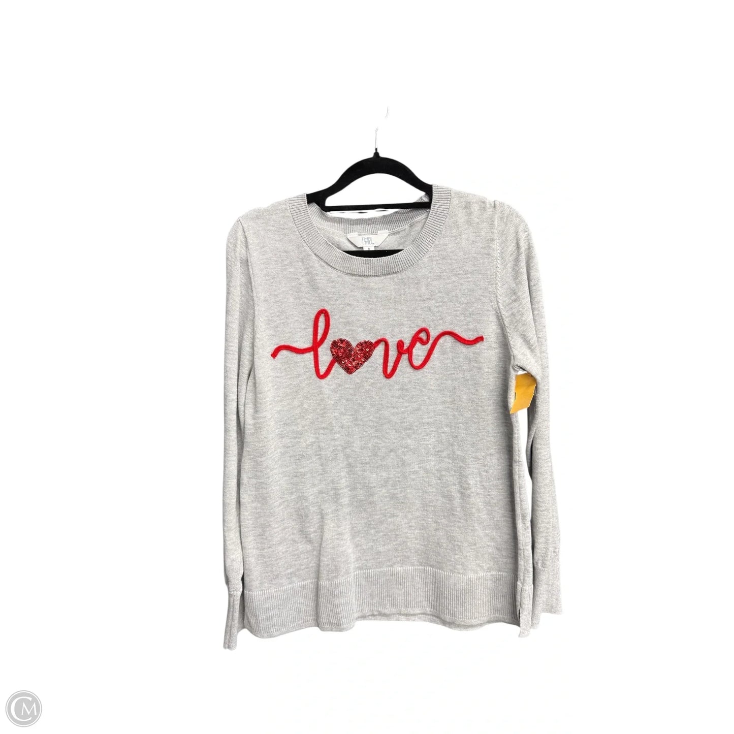 Sweater By Time And Tru In Grey, Size: S