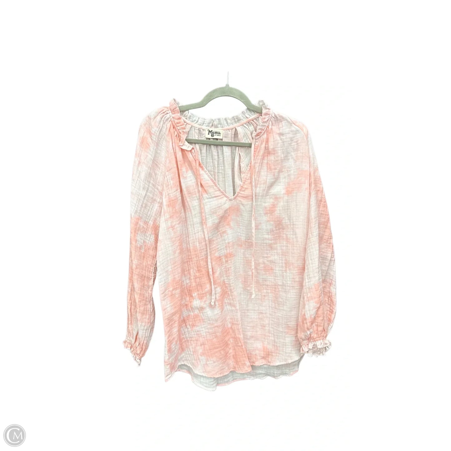 Top Long Sleeve By Mumu In Tie Dye Print, Size: Xs