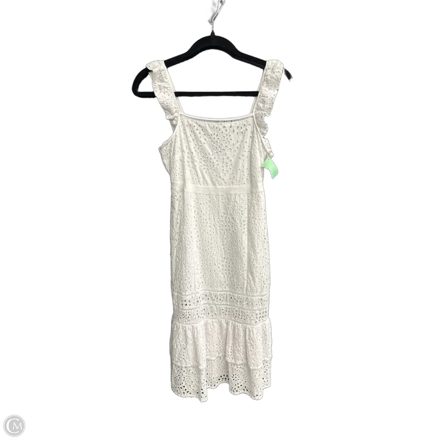Dress Casual Midi By Banana Republic In White, Size: Xs