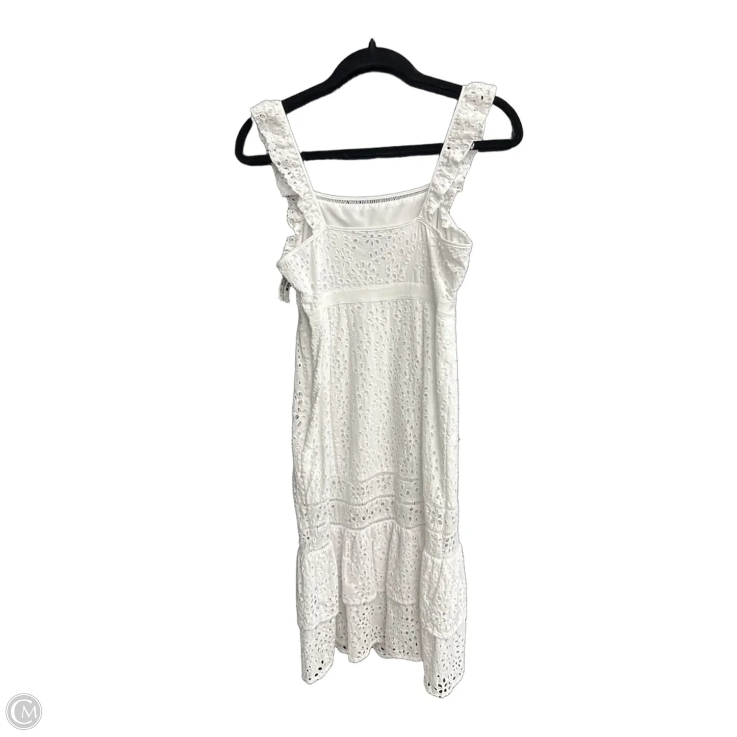 Dress Casual Midi By Banana Republic In White, Size: Xs