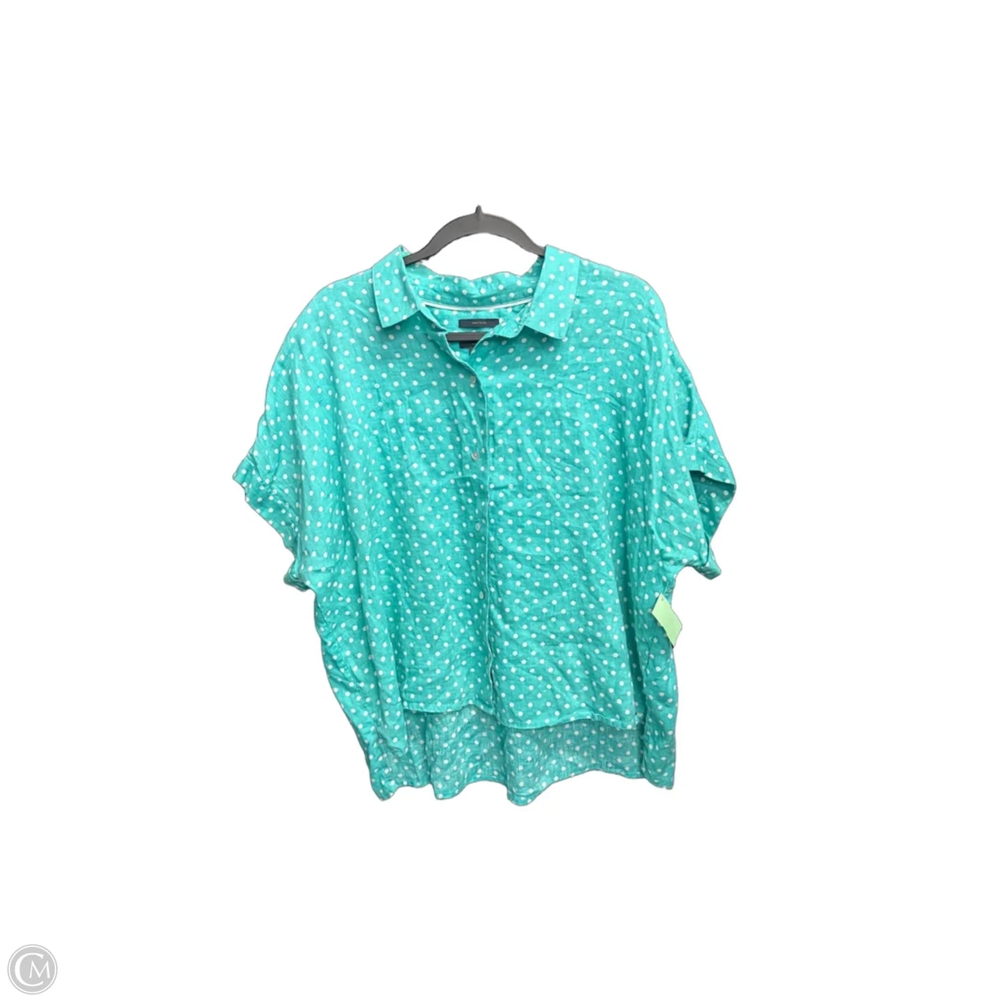 Top Short Sleeve By Rachel Roy In Polkadot Pattern, Size: Xl