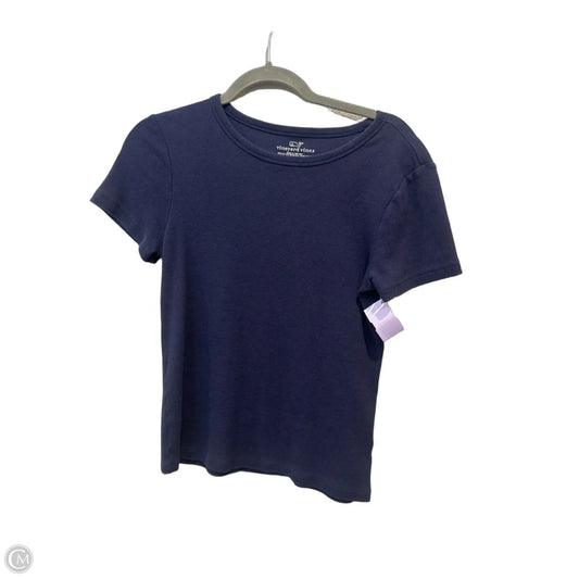 Top Short Sleeve By Vineyard Vines In Navy, Size: M