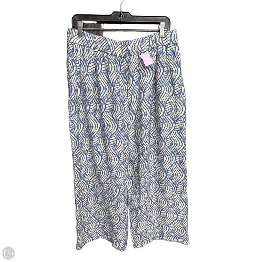 Pants Dress By Jules & Leopold In Blue & White, Size: 12