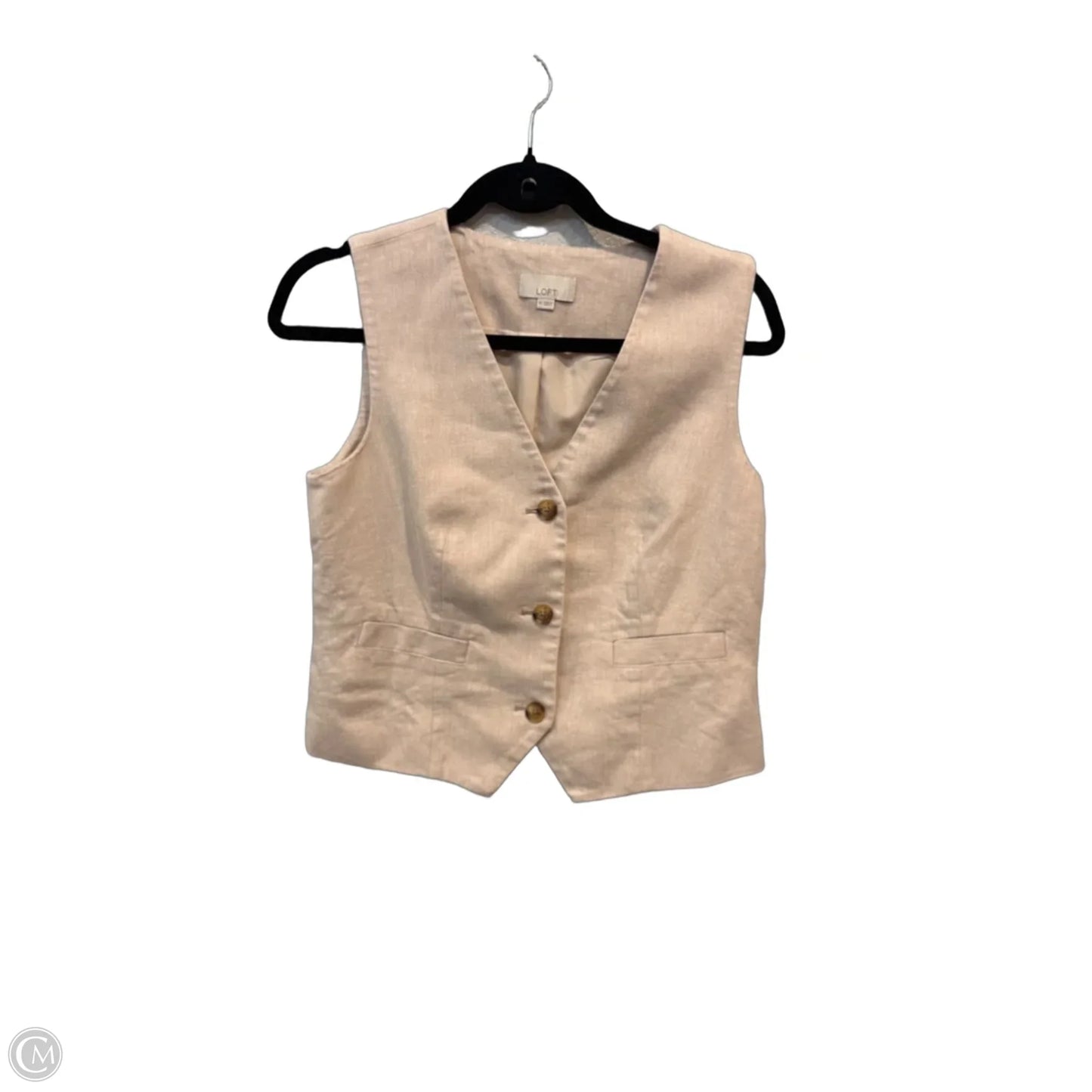 Top Sleeveless By Loft In Beige, Size: Xs