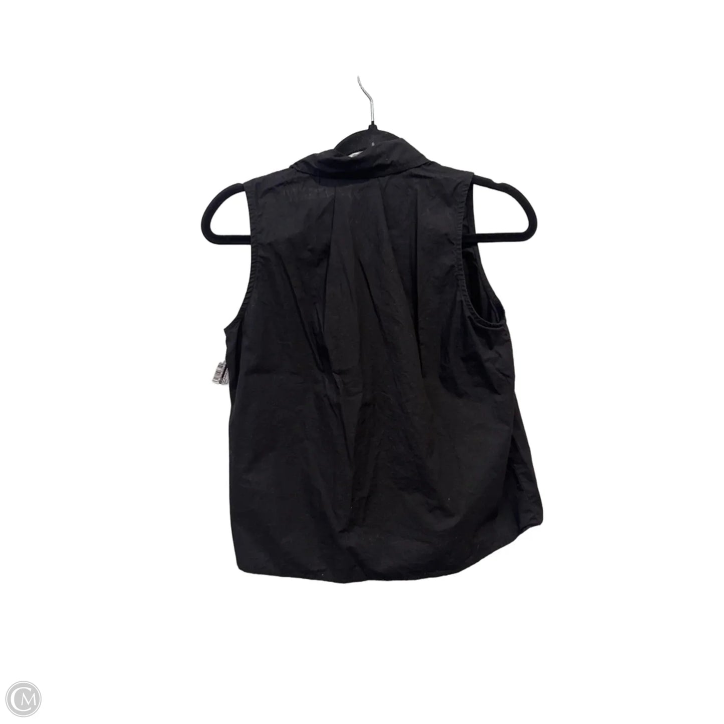 Top Sleeveless By Loft In Black, Size: S