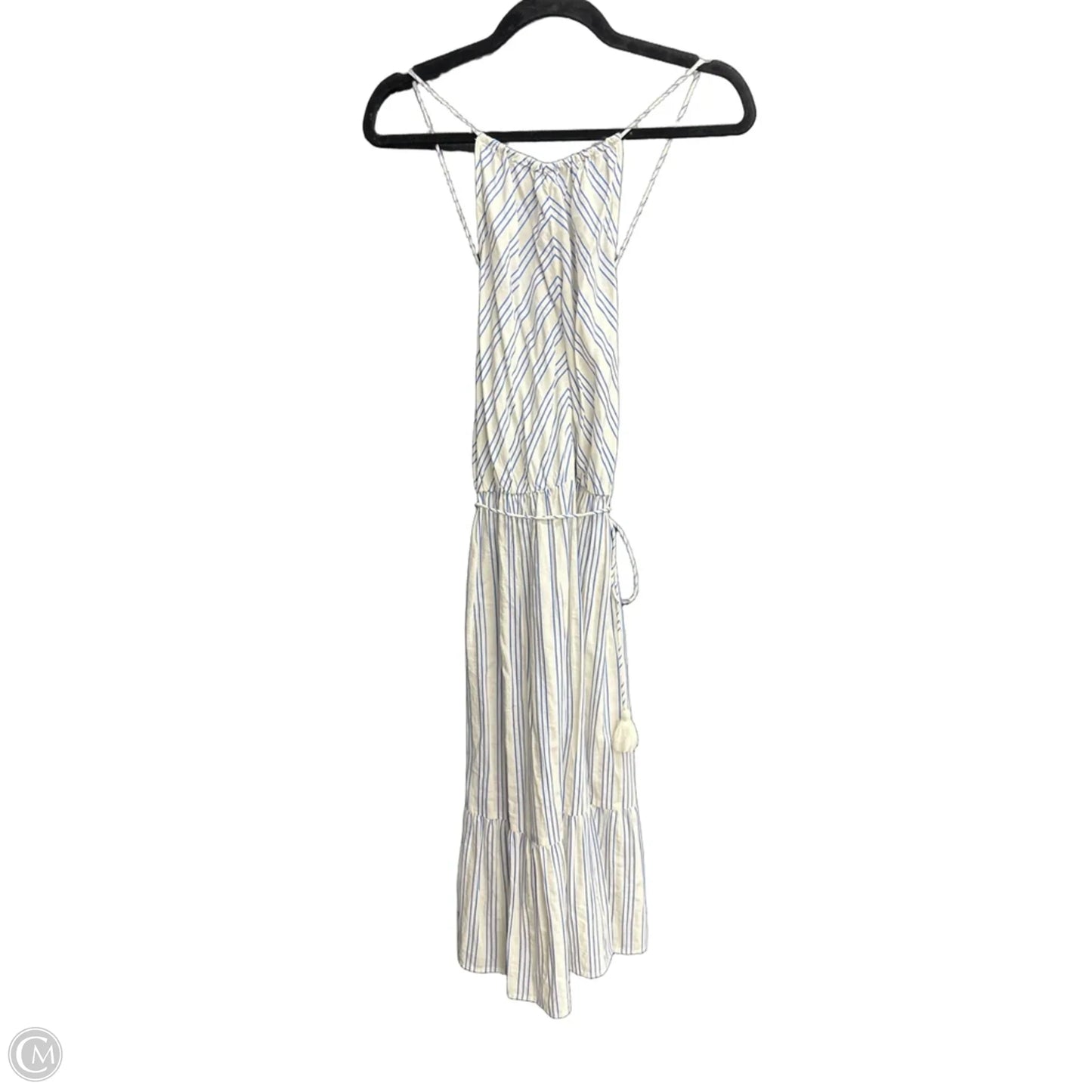 Dress Casual Midi By Loft In Striped Pattern, Size: S